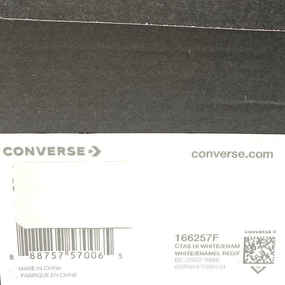 Converse Men's Size CTAS White Yellow Orange Red Flame Canvas Hi Sneaker 166257F - Picture 9 of 10